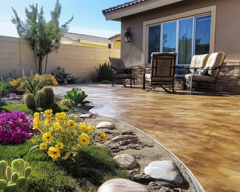 Flagstone Stamped Concrete vs. Pavers for Las Vegas Driveways