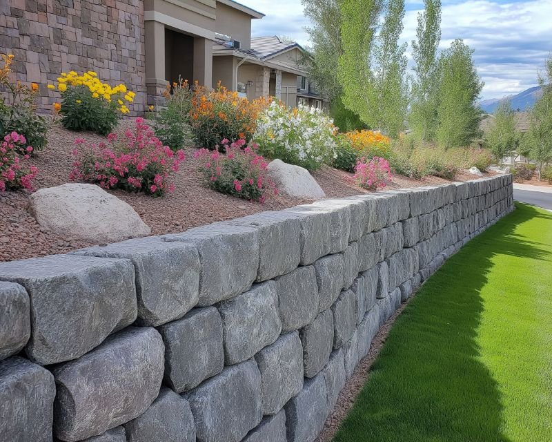 Boulder Retaining Wall Ideas for Las Vegas Landscapes