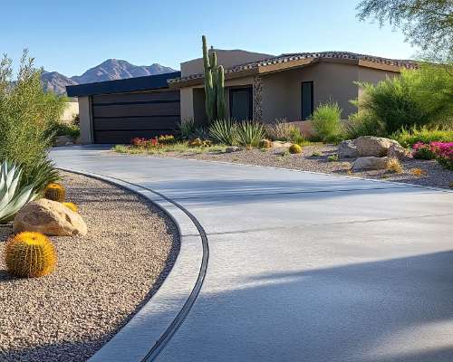 Pattern Concrete Driveway Las Vegas