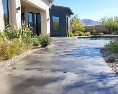 Flagstone Stamped Concrete Patio vs. Real Stone in Las Vegas
