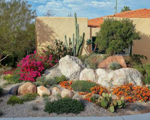Modern Decorative Rock Landscaping Designs for Las Vegas