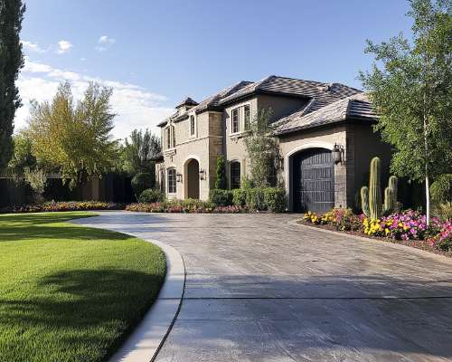Driveway Landscaping Light Ideas for Las Vegas Properties