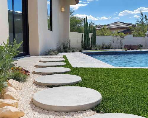 Artificial Turf Borders and Pathway Ideas for Backyards